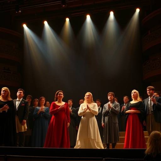 Italian opera singers performing on stage