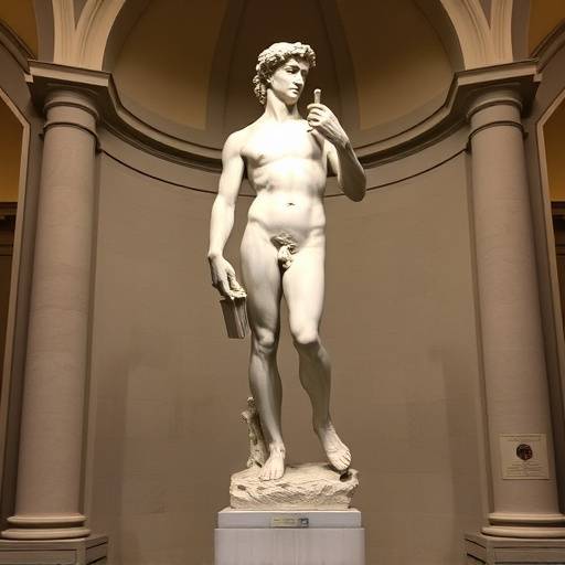 Michelangelo's David statue in Florence